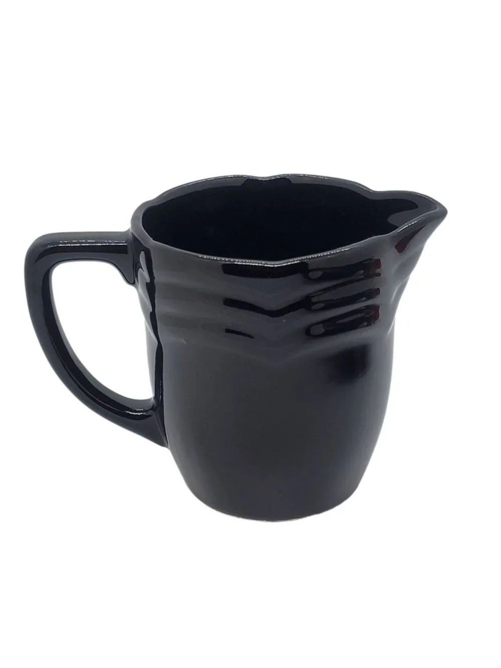 Coffee Mug Jug Cup textured black  unbranded coffee or juice cup